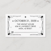 Tarot Inspiriert RSVP-Karte Begleitkarte (Rückseite)