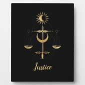 Tarot-Justizsymbol Fotoplatte (Vorderseite)
