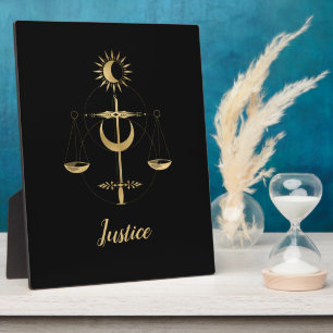 Tarot-Justizsymbol Fotoplatte