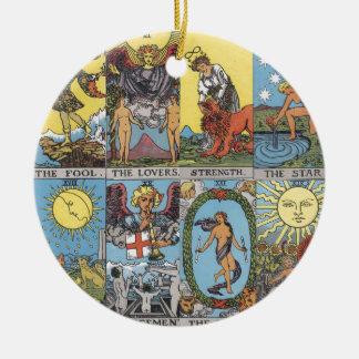 Tarot kardiert Collage Keramikornament