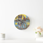 Tarot kardiert Collage Runde Wanduhr (Zuhause)