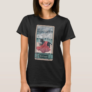 Tarot-Karte 10 von Schwertern und Hunden kosmische T-Shirt