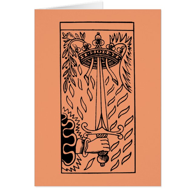 Tarot-Karte: As der Schwerter (Vorne)