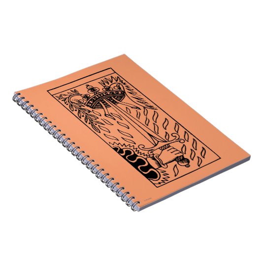 Tarot-Karte: As der Schwerter Notizblock (Rechte Seite)