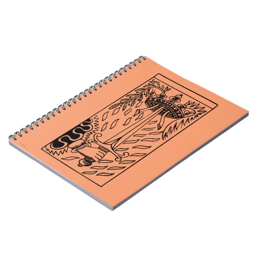 Tarot-Karte: As der Schwerter Notizblock (Linke Seite)