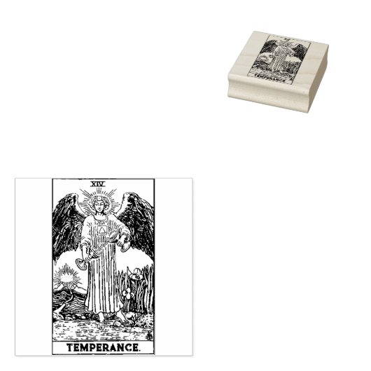 Tarot-Karte: Beherrschung: Personalisierter Text Gummistempel (Stempel)