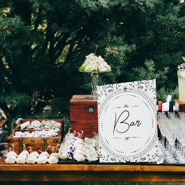 Tarot-Karte | Bridal Wedding | B+W Bar Sockelschild