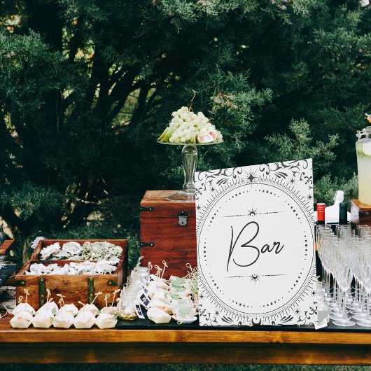 Tarot-Karte | Bridal Wedding | B+W Bar Sockelschild