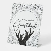Tarot-Karte | Bridal Wedding | B+W Guestbook Sockelschild (Vorderseite)