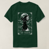Tarot-Karte Crescent Mond und Black Cat Hexe H T-Shirt (Design vorne)