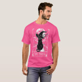 Tarot-Karte Crescent Mond und Black Cat Hexe H T-Shirt (Vorne ganz)