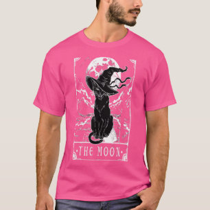 Tarot-Karte Crescent Mond und Black Cat Hexe H T-Shirt