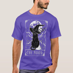 Tarot-Karte Crescent Mond und Black Cat Hexe H T-Shirt