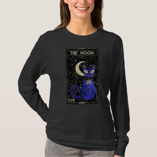 Tarot-Karte Crescent Mond und Katze Mond und Schwa T-Shirt