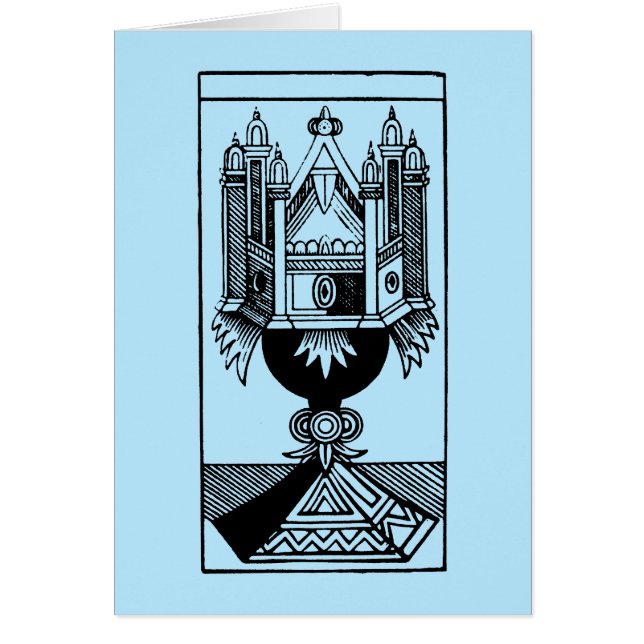 Tarot-Karte: Das As der Schalen (Vorne)