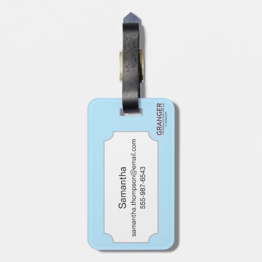 Tarot-Karte: Das As der Schalen Gepäckanhänger (Rückseite vertikal)