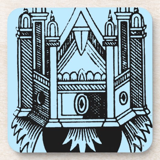 Tarot-Karte: Das As der Schalen Untersetzer (Vorderseite)