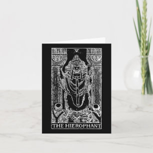 Tarot-Karte Das Hierophant - Das Papst Okkultistis Karte