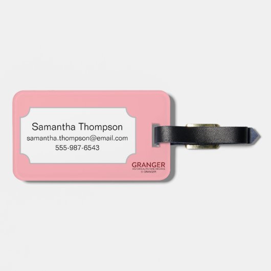 Tarot-Karte: Das Popess Gepäckanhänger (Rückseite horizontal)