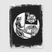 Tarot-Karte Das Totenrad-Symbol Magnetkarte (Vorderseite)