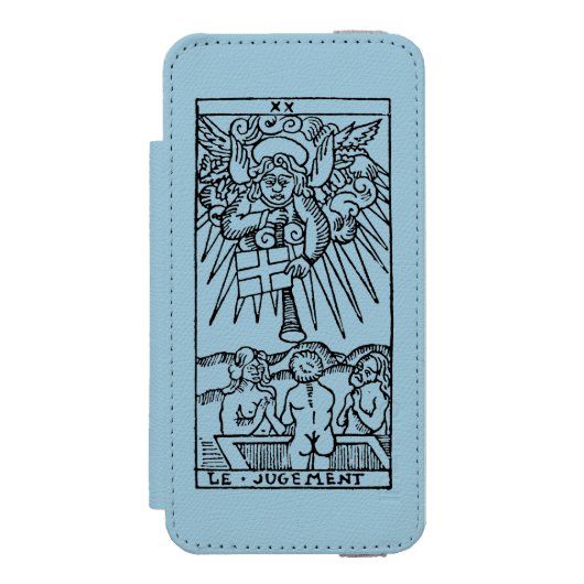 Tarot-Karte: Das Urteil Incipio iPhone Geldbeutel-Hülle (Folio Vorderseite)