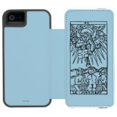 Tarot-Karte: Das Urteil Incipio iPhone Geldbeutel-Hülle (Folio Geöffnet)