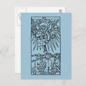 Tarot-Karte: Das Urteil Postkarte (Vorne/Hinten)