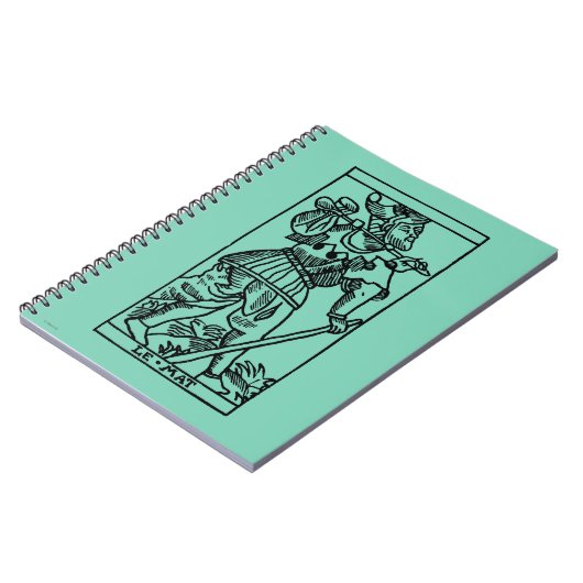 Tarot-Karte: Der Dummkopf Notizblock (Linke Seite)