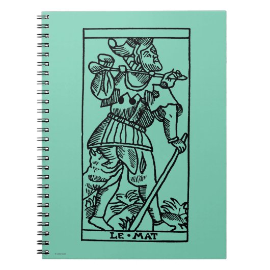 Tarot-Karte: Der Dummkopf Notizblock (Vorderseite)