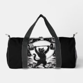 Tarot-Karte Der Gym Lover Black Cat Duffle Bag (Vorderseite)