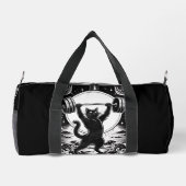 Tarot-Karte Der Gym Lover Black Cat Duffle Bag (Rückseite)