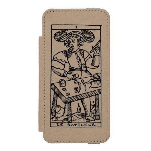 Tarot-Karte: Der Jongleur Incipio iPhone Geldbeutel-Hülle (Folio Vorderseite)