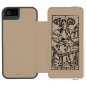 Tarot-Karte: Der Jongleur Incipio iPhone Geldbeutel-Hülle (Folio Geöffnet)