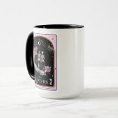 Tarot-Karte Der Liebende Mond Rosa Hexe Himmelfahr Tasse (Vorderseite Links)