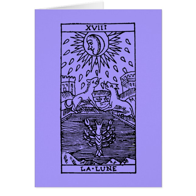 Tarot-Karte: Der Mond (Vorne)