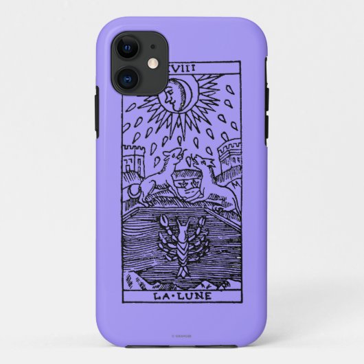 Tarot-Karte: Der Mond Case-Mate iPhone Hülle (Rückseite)