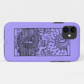 Tarot-Karte: Der Mond Case-Mate iPhone Hülle (Rückseite (Horizontal))