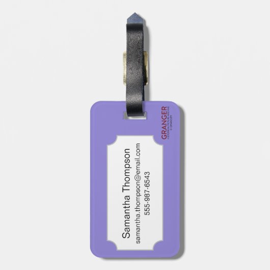 Tarot-Karte: Der Mond Gepäckanhänger (Rückseite vertikal)