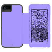 Tarot-Karte: Der Mond Incipio iPhone Geldbeutel-Hülle (Folio Geöffnet)
