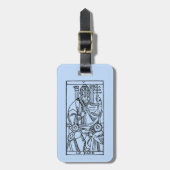 Tarot-Karte: Der Papst Gepäckanhänger (Vorderseite vertikal)