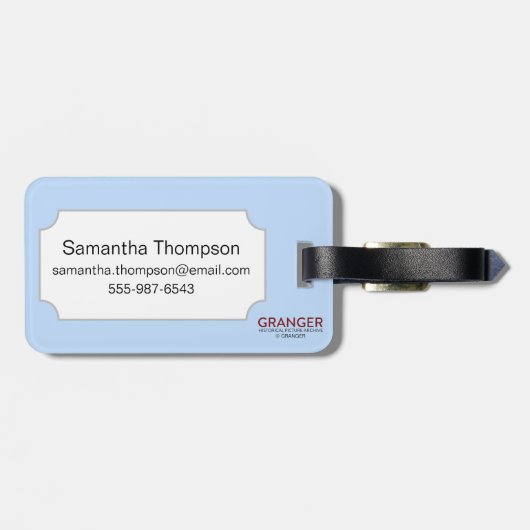 Tarot-Karte: Der Papst Gepäckanhänger (Rückseite horizontal)