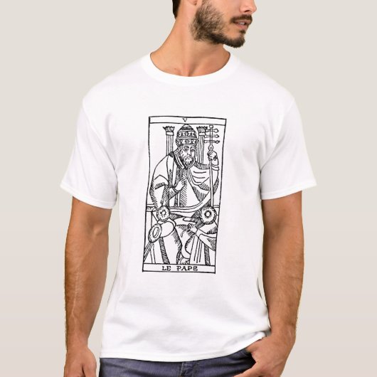 Tarot-Karte: Der Papst T-Shirt (Vorderseite)