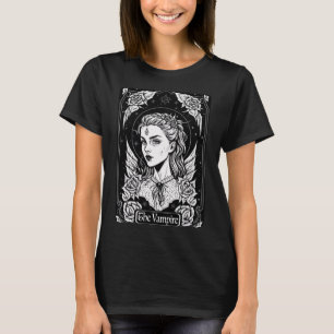 Tarot-Karte Der Vampir okkultistische Hexe T-Shirt