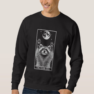 Tarot-Karte der Wildnis, Funny Raccoon Tarot, in m Sweatshirt