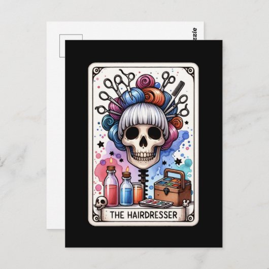 Tarot-Karte des Friseurs Postkarte (Vorne/Hinten)