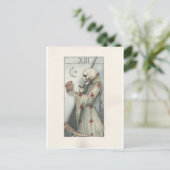 Tarot-Karte des Todes Postkarte (Stehend Vorderseite)