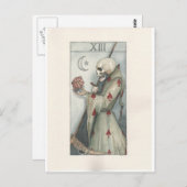Tarot-Karte des Todes Postkarte (Vorne/Hinten)