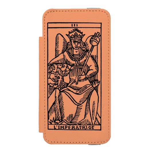 Tarot-Karte: Die Kaiserin Incipio iPhone Geldbeutel-Hülle (Folio Vorderseite)