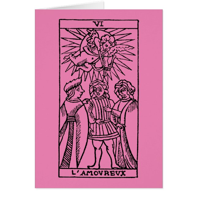 Tarot-Karte: Die Liebhaber (Vorne)