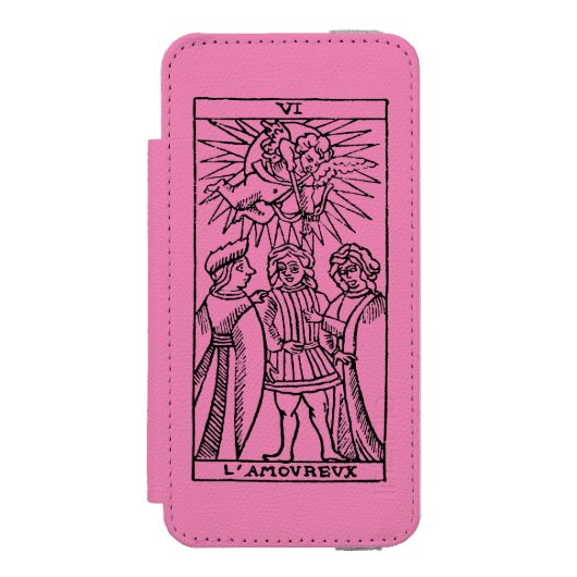 Tarot-Karte: Die Liebhaber Incipio iPhone Geldbeutel-Hülle (Folio Vorderseite)
